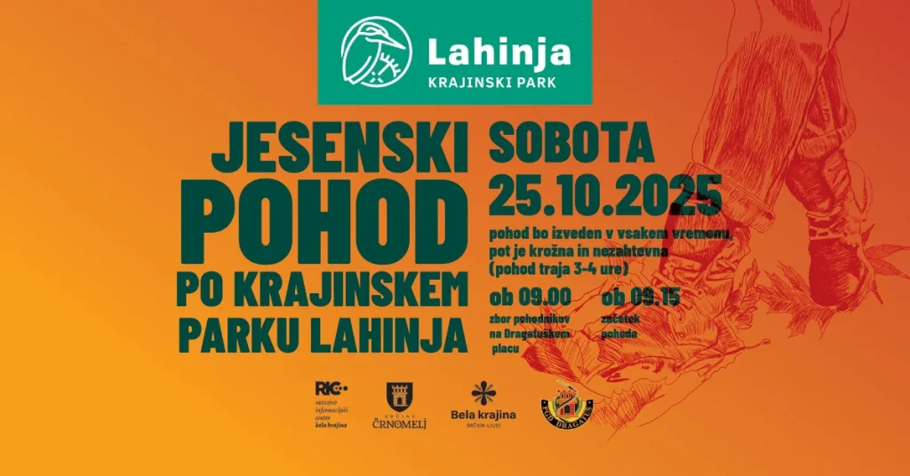 Jesenski pohod po Krajinskem parku Lahinja